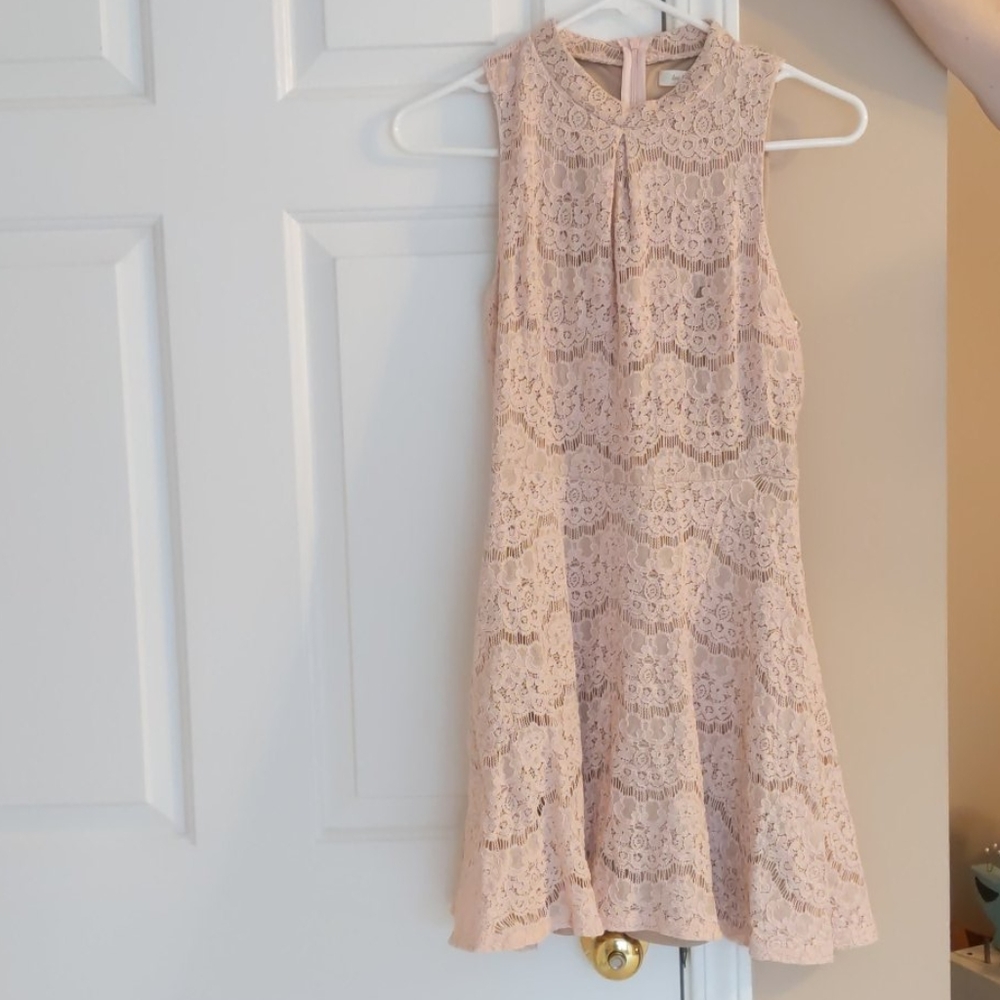 Flowy A-line Lace Dress